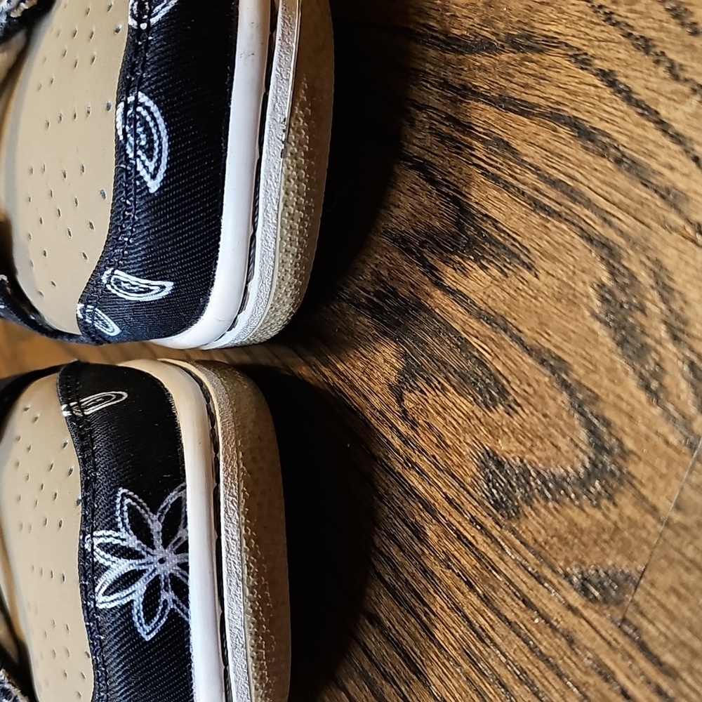 Patchwork Paisley Sneakers in Black and Tan - Picture 9 of 16